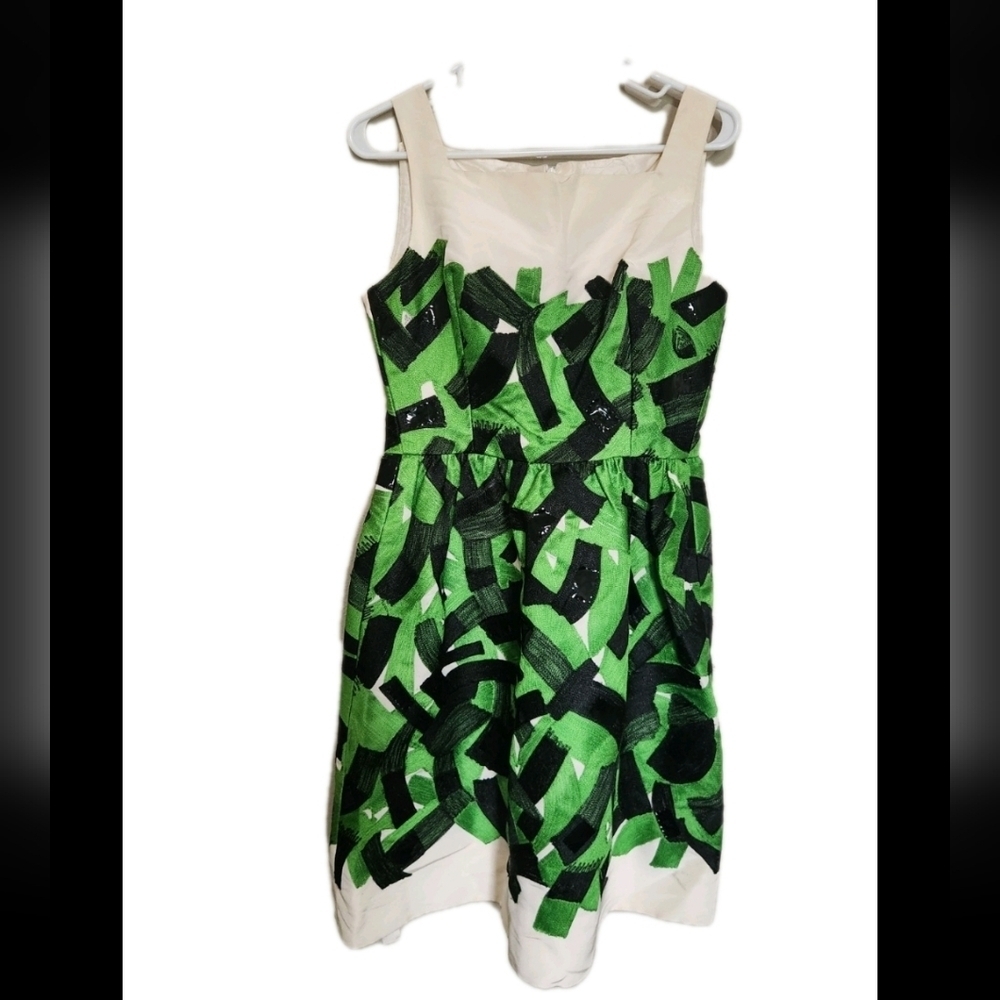 Oscar De La Renta Sleeveless Silk Mini Dress Womens Size 12
